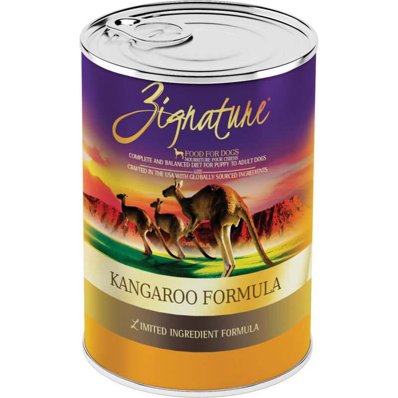 Zignature Limited Ingredient Canned Dog Food, Kangaroo, 13-oz image number null