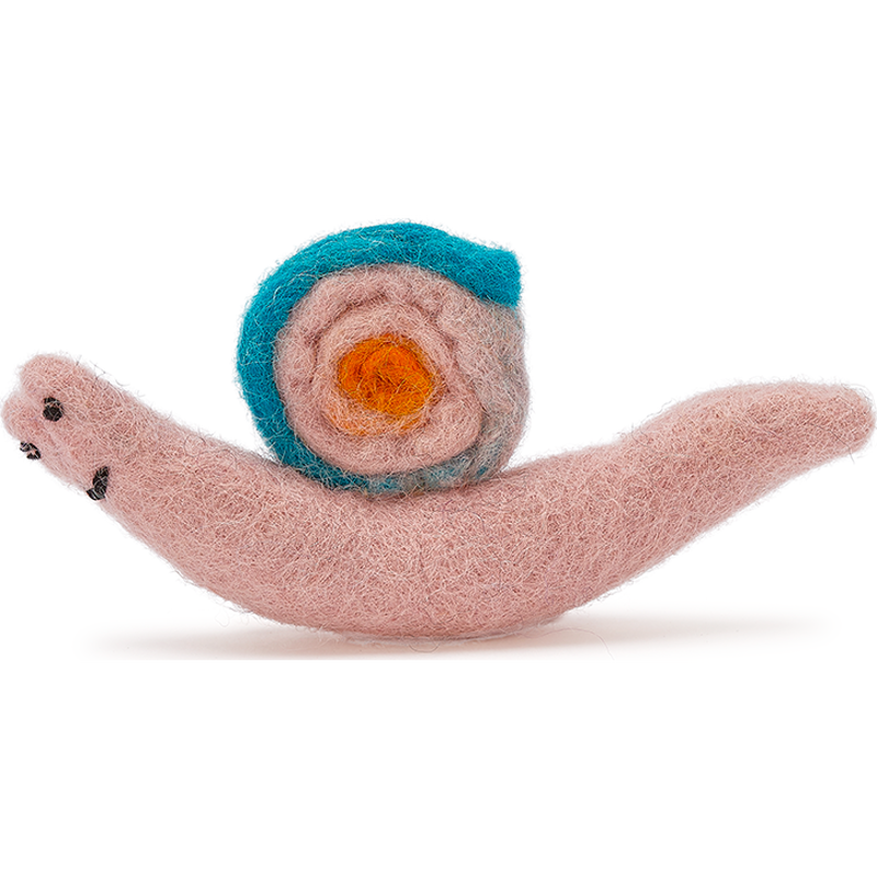 Mud Bay Felted Snail Cat Toy image number null