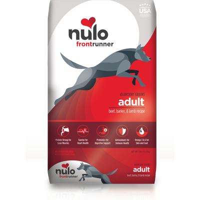 Nulo Frontrunner Ancient Grains Dry Dog Food, Adult, Beef Barley & Lamb
