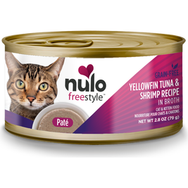 Nulo Freestyle Grain-Free Canned Cat Food, Pate, Yellowfin Tuna & Shrimp