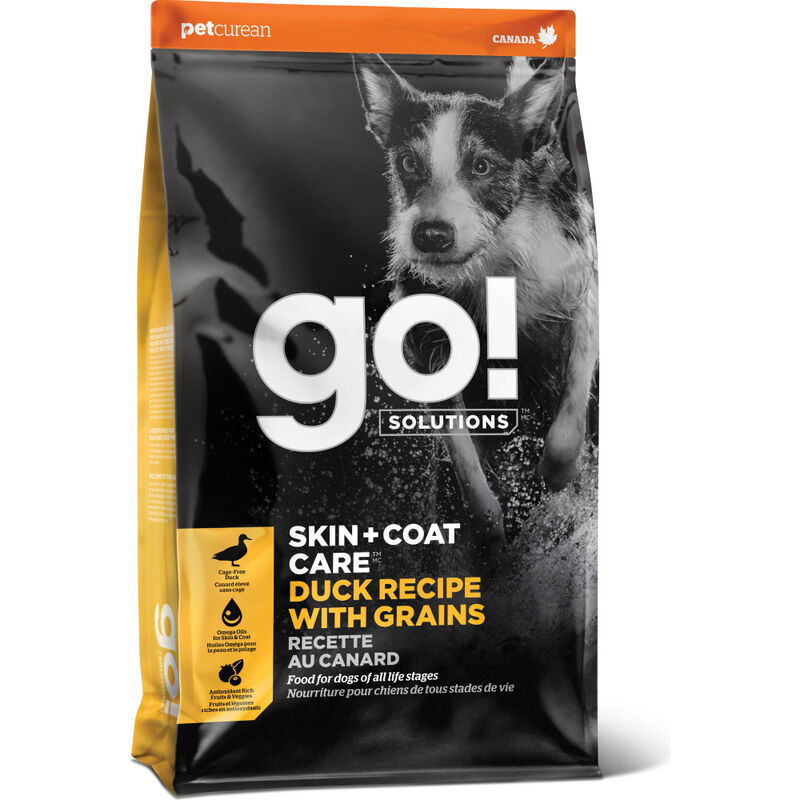 Go! Solutions Skin + Coat Care Dry Dog Food, Duck & Grains image number null