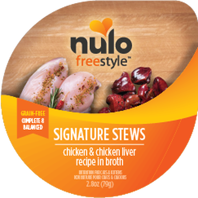 Nulo Freestyle Grain-Free Wet Cat Food, Signature Stews, Chicken & Chicken Liver