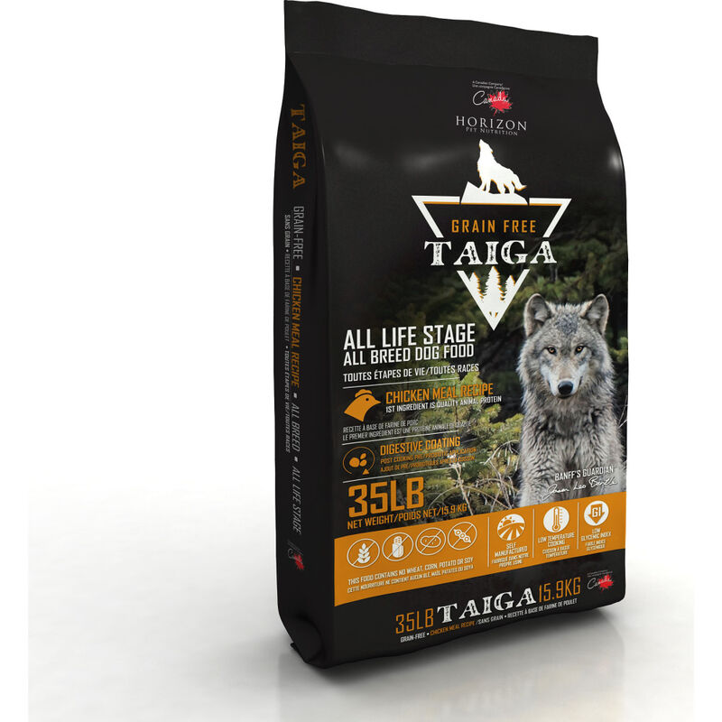 Taiga Grain-Free Dry Dog Food, Chicken, 35-lb image number null