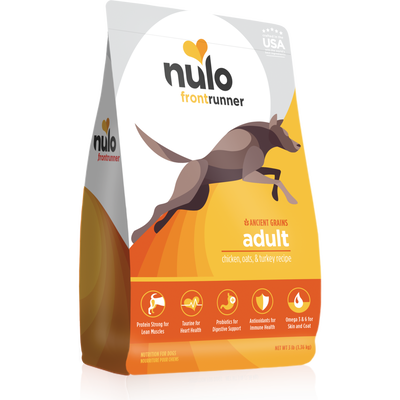Nulo Frontrunner Ancient Grains Dry Dog Food, Adult, Chicken Oats & Turkey