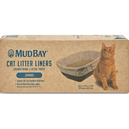 Mud Bay Thick Cat Litter Liners, Jumbo, 15-count