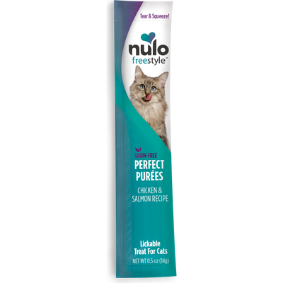 Nulo Freestyle Perfect Puree Lickable Cat Treat, Chicken & Salmon, 0.5-oz