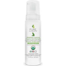 Pure and Natural Pet Waterless Foaming Organic Cat Shampoo, 7.5-oz
