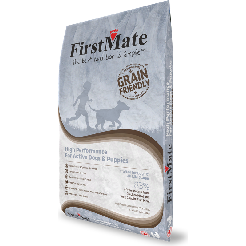 FirstMate Grain Friendly Dry Dog Food, High Performance Active & Puppy image number null