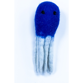 Mud Bay Felted Cat Toy, Jellyfish, Small