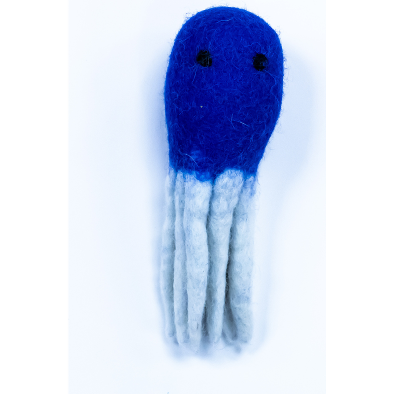 Mud Bay Felted Cat Toy, Jellyfish, Small image number null