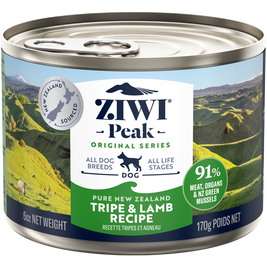 ZIWI Peak Original Series Canned Dog Food, Tripe & Lamb