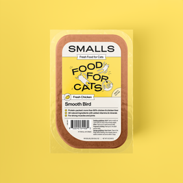 Smalls Gently Cooked Frozen Cat Food, Smooth Bird, Chicken & Chicken Liver