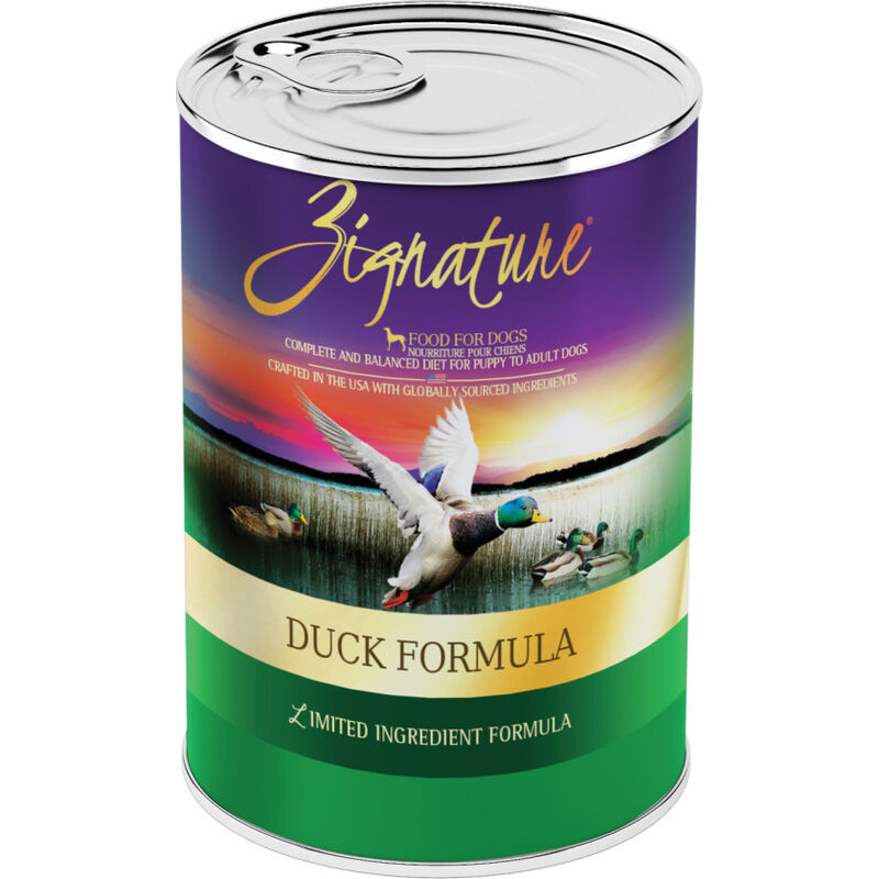 Zignature Limited Ingredient Canned Dog Food, Duck, 13-oz image number null
