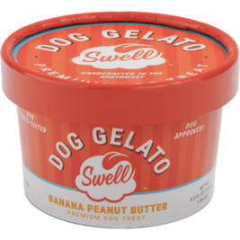 Swell Gelato Frozen Dog Treat, Banana Peanut Butter, 4-oz