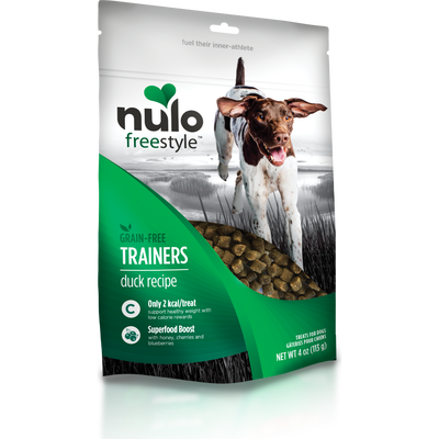 Nulo Freestyle Grain-Free Dog Training Treats, Duck, 4-oz
