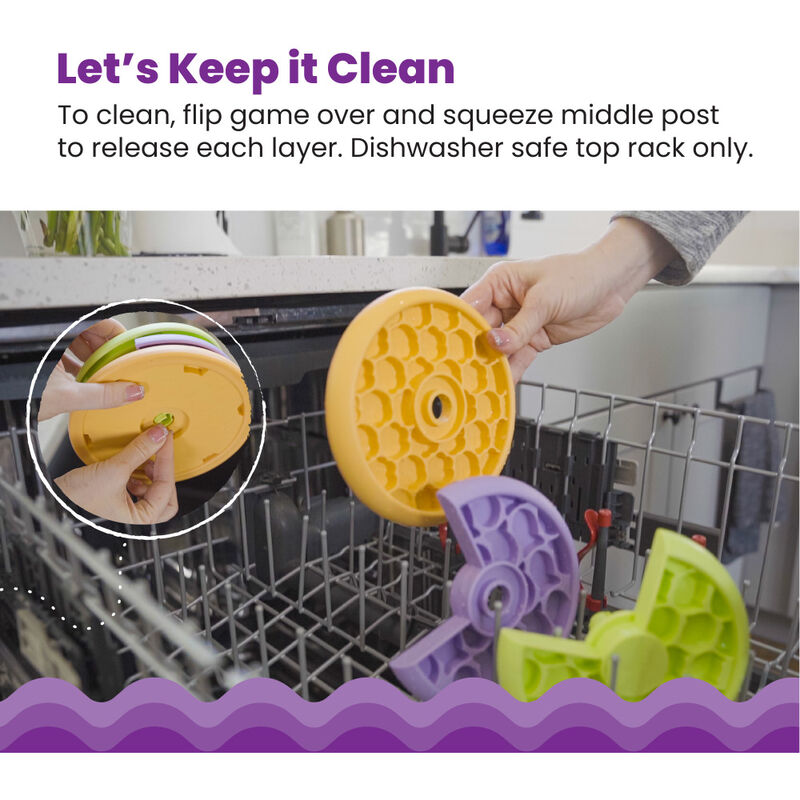 Petstages Catstages Kitty Lickin' Layers Fun Feeder Treat Puzzle Cat Toy image number null