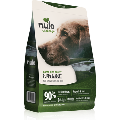 Nulo Challenger Dry Dog Food, Puppy & Adult, Game Bird Quarry, Duck Turkey & Guinea Fowl