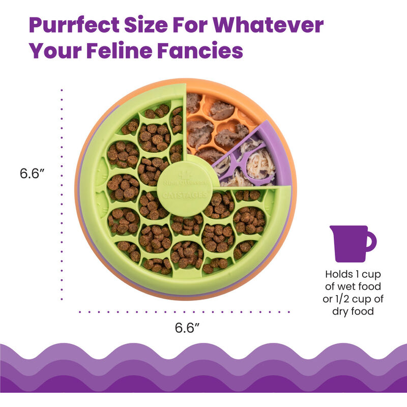 Petstages Catstages Kitty Lickin' Layers Fun Feeder Treat Puzzle Cat Toy image number null