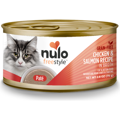 Nulo Freestyle Grain-Free Canned Cat Food, Pate, Chicken & Salmon