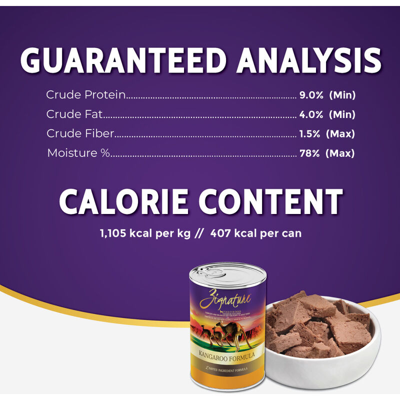 Zignature Limited Ingredient Canned Dog Food, Kangaroo, 13-oz image number null