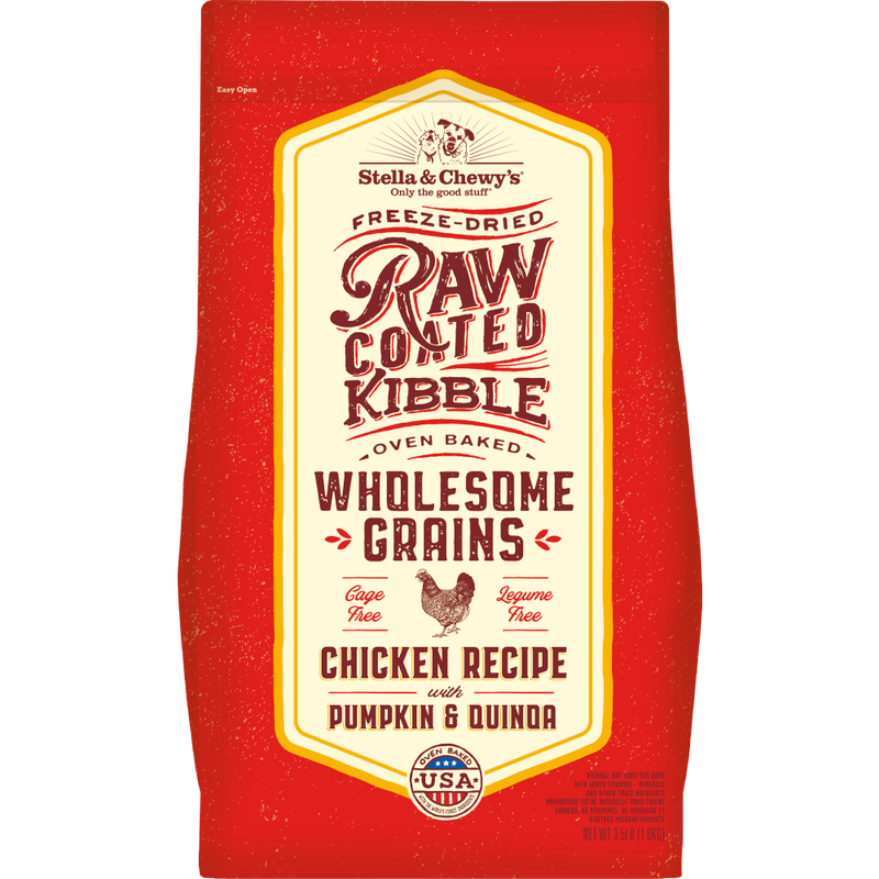 Stella & Chewy's Raw Coated Wholesome Grains Dry Dog Food, Chicken image number null