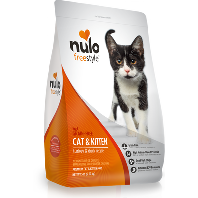 Nulo Freestyle Grain-Free Dry Cat Food, Cat & Kitten, Turkey & Duck