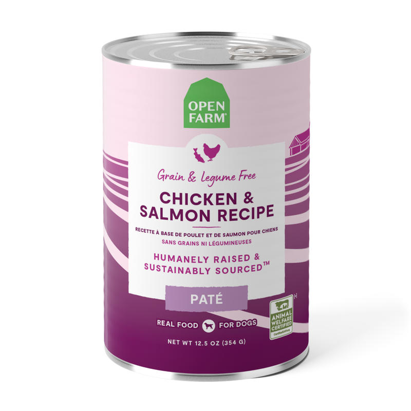 Open Farm Canned Dog Food, Chicken & Salmon, 12.5-oz image number null