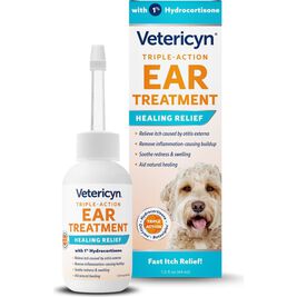 Vetericyn Triple-Action Ear Treatment for Pets, 1.5-oz