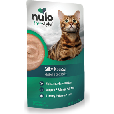 Nulo Freestyle Grain-Free Wet Cat Food, Silky Mousse, Chicken & Duck