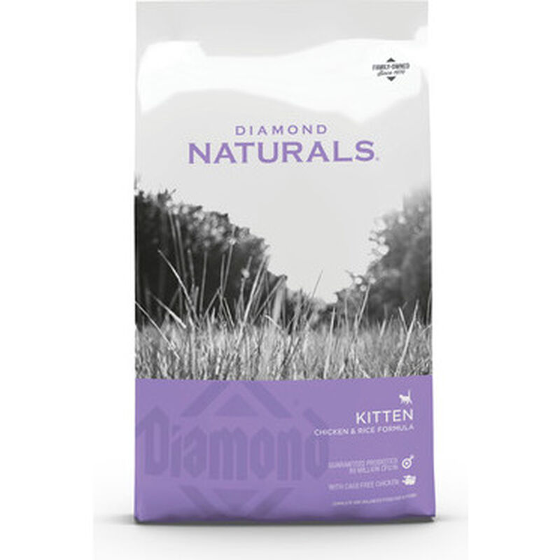 Diamond Naturals Dry Cat Food, Kitten, Chicken & Rice, 6-lb image number null