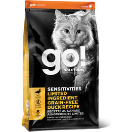 Go! Solutions Sensitivities Limited Ingredient Dry Cat Food, Duck