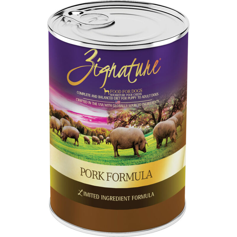 Zignature Limited Ingredient Canned Dog Food, Pork, 13-oz image number null