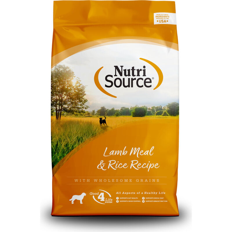 NutriSource Grain Inclusive Dry Dog Food, Lamb & Rice image number null