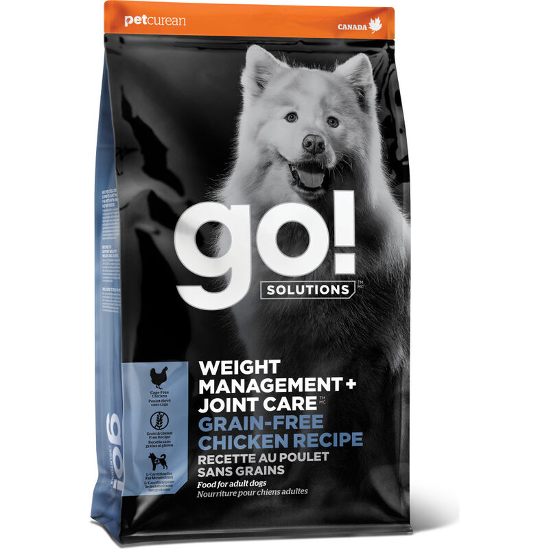 Go! Solutions Weight Management + Joint Care Grain-Free Dry Dog Food, Chicken image number null