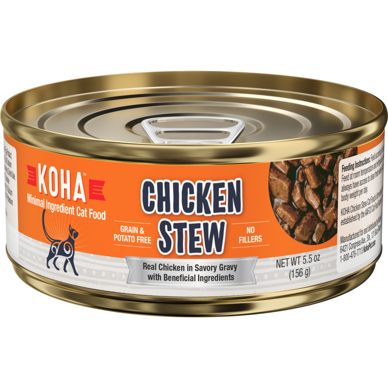 Koha Minimal Ingredient Stew Canned Cat Food, Chicken image number null