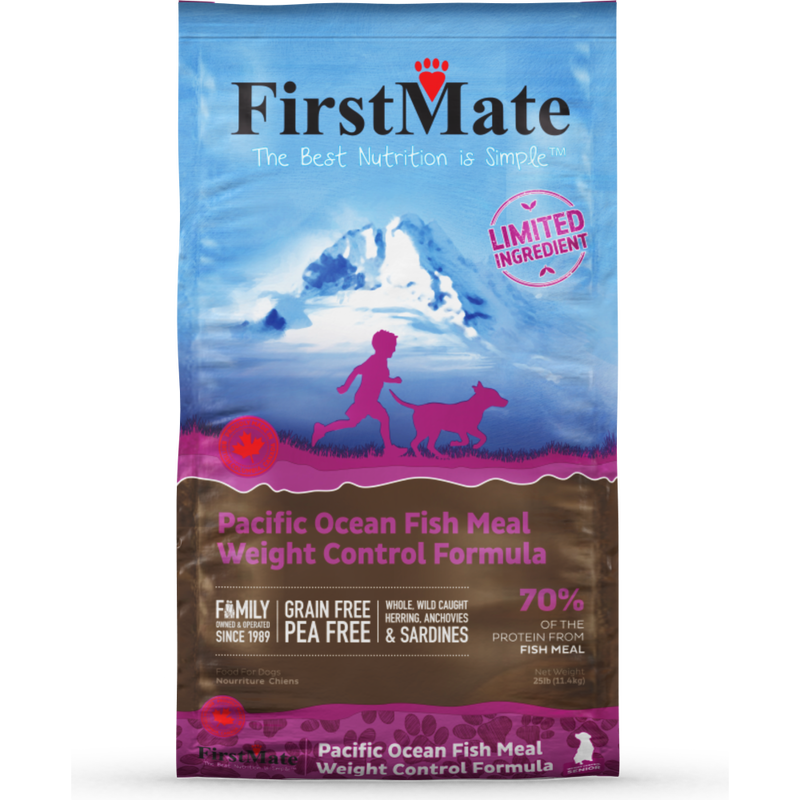 FirstMate Grain-Free Dry Dog Food, Weight Control, Ocean Fish image number null