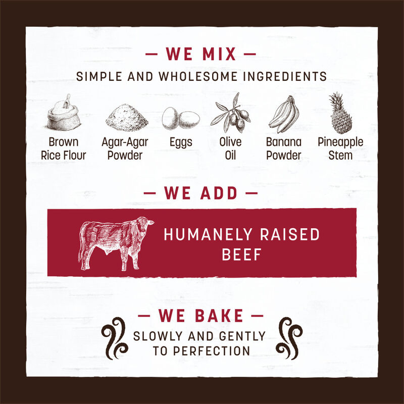 Earth Animal No-Hide Roll Dog Treat, Beef image number null