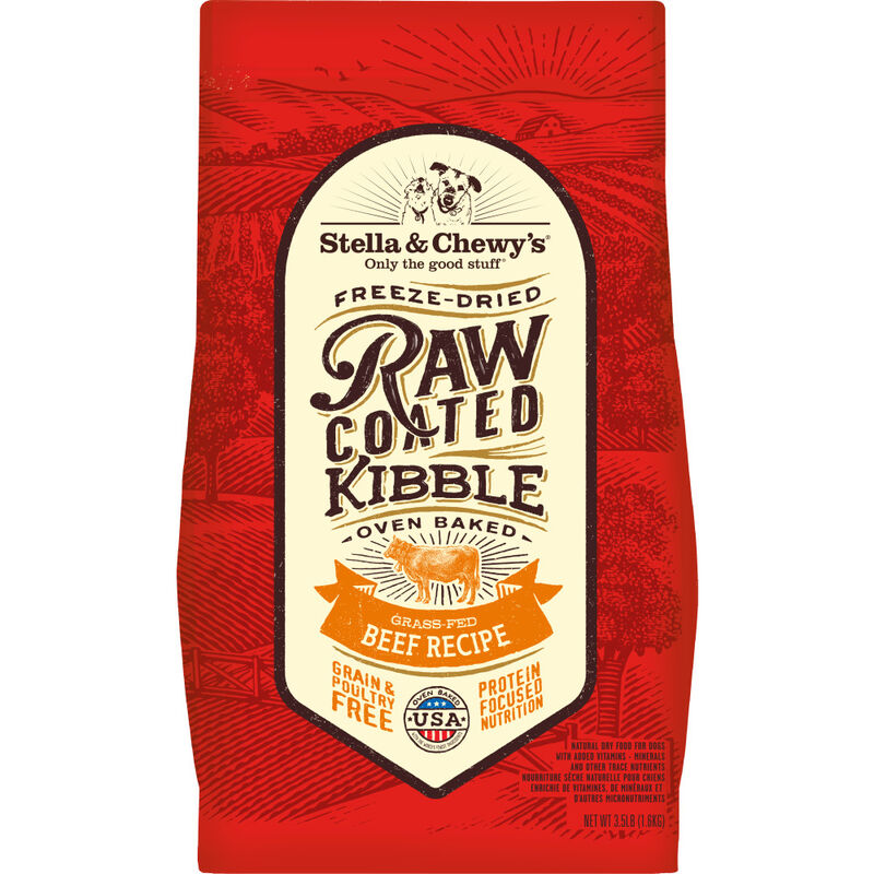 Stella & Chewy's Raw Coated Grain-Free Dry Dog Food, Beef image number null