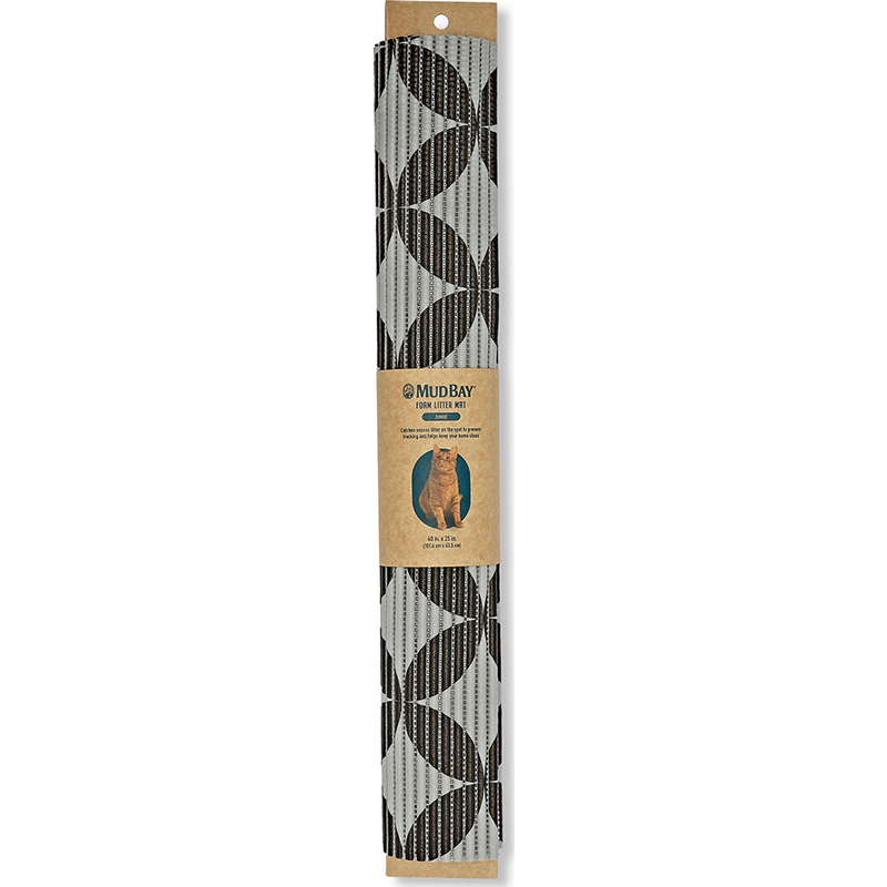 Mud Bay Foam Cat Litter Mat, Gray Pattern image number null