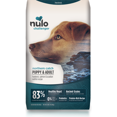 Nulo Challenger Dry Dog Food, Puppy & Adult, Northern Catch, Haddock Salmon & Acadian Redfish