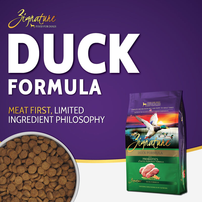 Zignature Limited Ingredient Dry Dog Food, Duck image number null