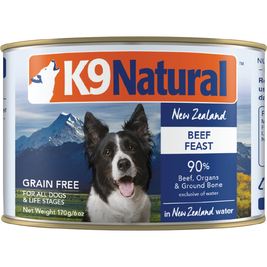 K9 Natural Canned Dog Food, Beef