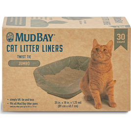 Mud Bay Cat Litter Liners, Jumbo, 30-count