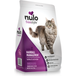 Nulo Freestyle Grain-Free Dry Cat Food, Hairball Management, Turkey & Cod