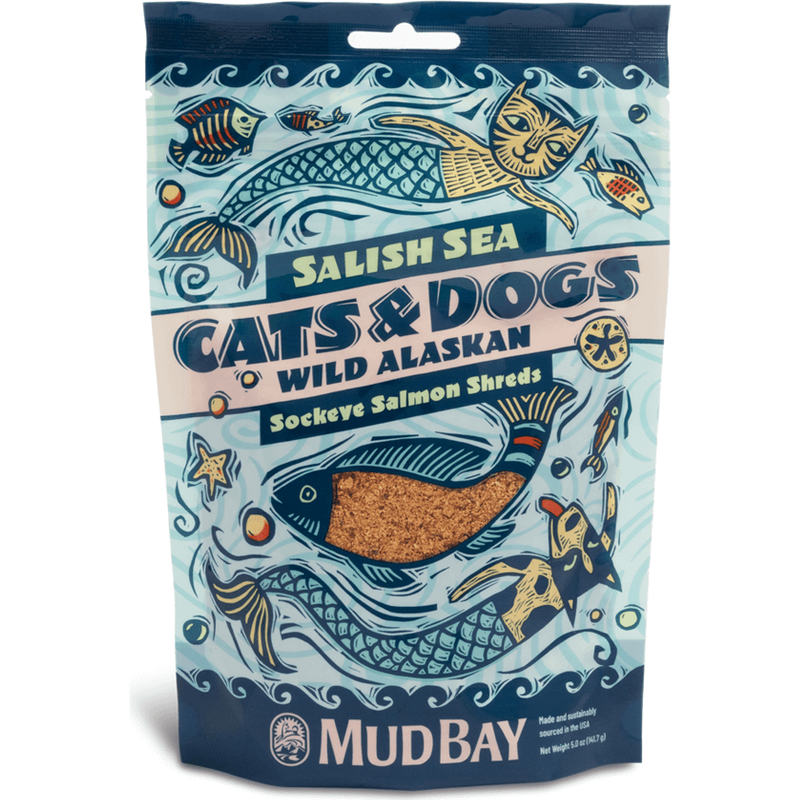 Mud Bay Salish Sea Cat Treats, Sockeye Salmon, Crumbles, 5-oz image number null