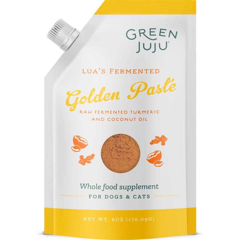 Green Juju Whole Food Frozen Pet Food Topper, Lua's Golden Paste , 6-oz image number null