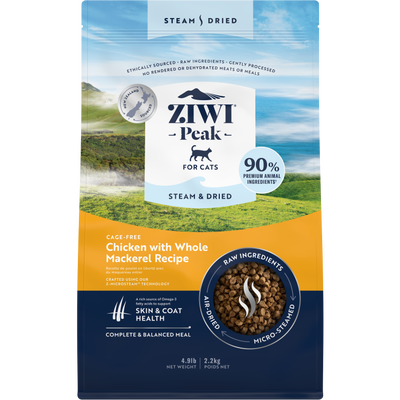 ZIWI Peak Steam & Dried Cat Food, Chicken & Mackerel