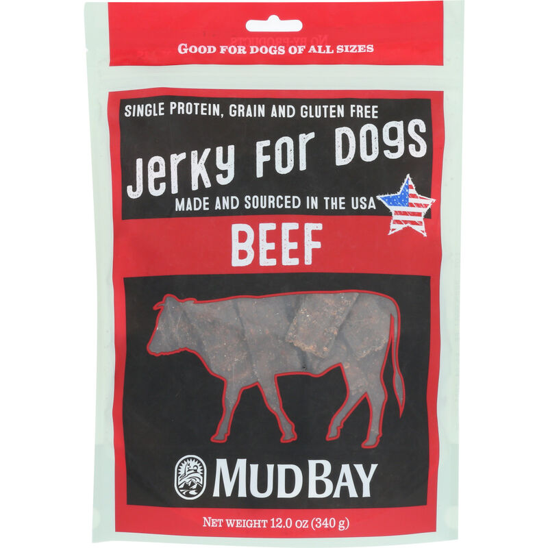 Mud Bay Jerky Dog Treats, Beef, 12-oz image number null