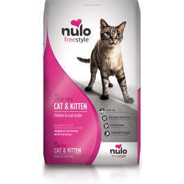 Nulo Freestyle Grain-Free Dry Cat Food, Cat & Kitten, Chicken & Cod