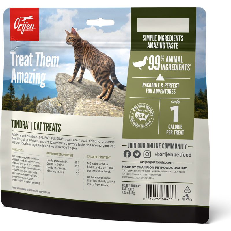 Orijen Freeze-Dried Cat Treats, Tundra, 1.25-oz image number null